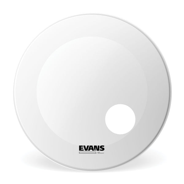Evans EQ3 Resonant Coated White Bass Drum Head, 24 Inch