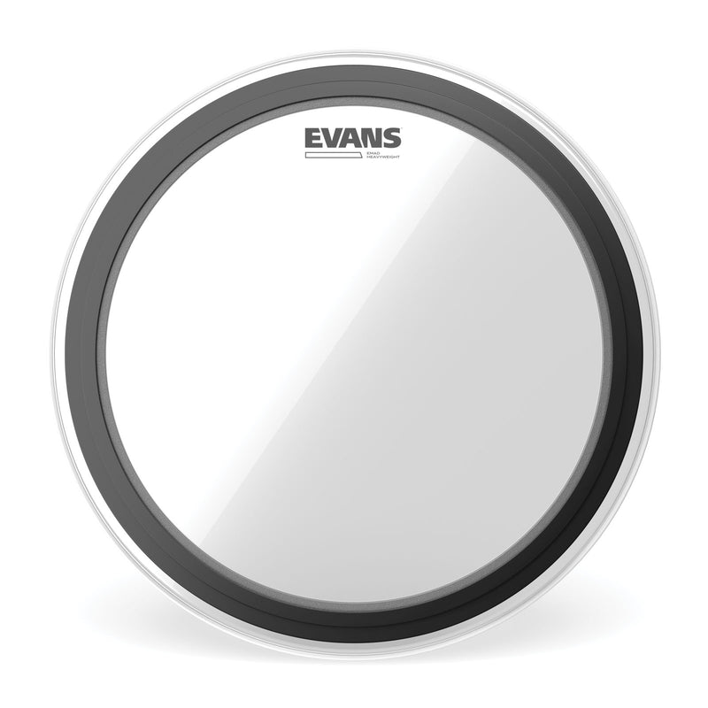Evans EMAD Heavyweight Clear Bass Drum Head, 20 Inch