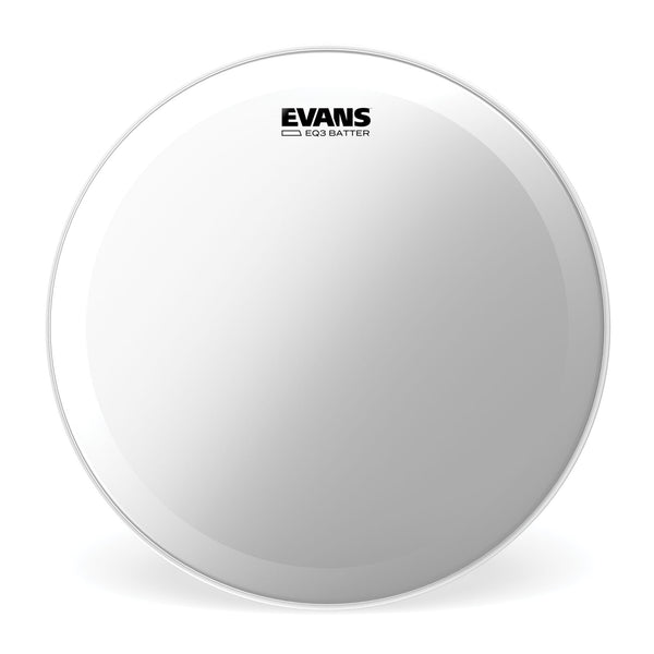 Evans EQ3 Clear Bass Drum Head, 22 Inch