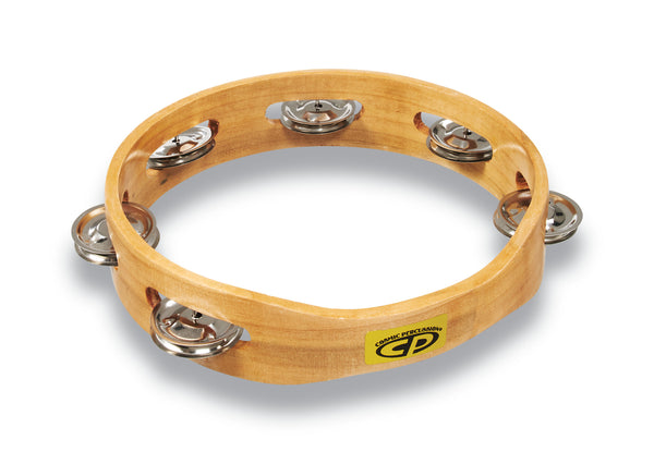 CP by Latin Percussion CP388 8" Handheld Single Row Tambourine - Steel Jingles