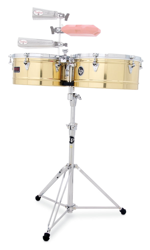 Latin Percussion LP1314-B 13" and 14" Prestige Timbales - Brass