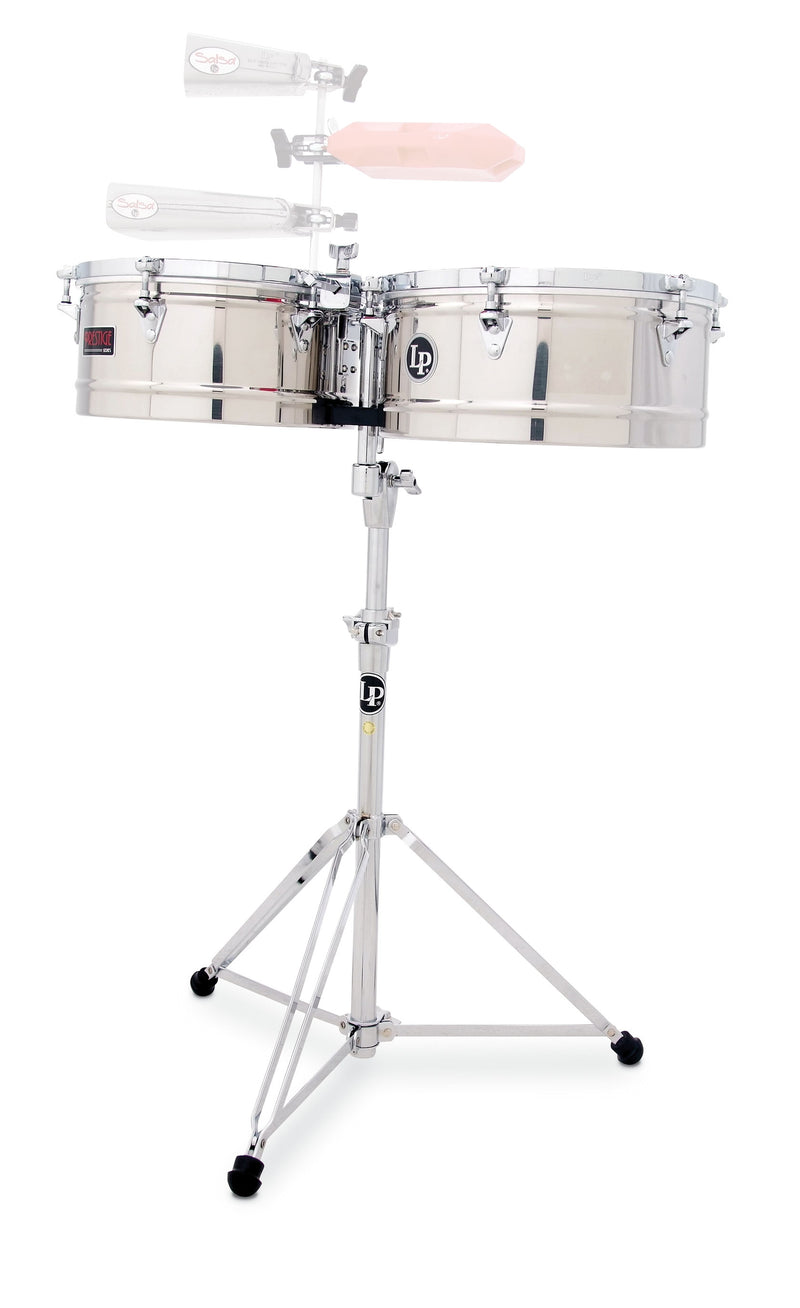 Latin Percussion LP1314-S 13" and 14" Prestige Timbales - Stainless Steel