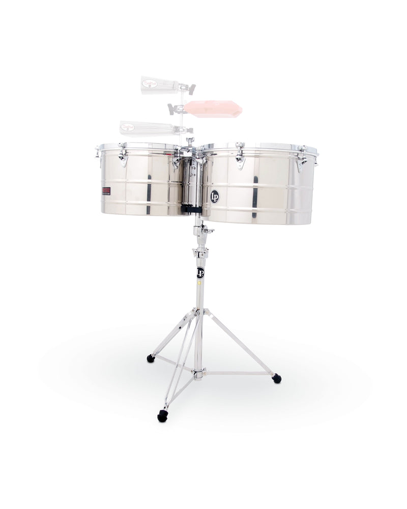 Latin Percussion LP1516-S 15" and 16" Prestige Thunder Timbales - Stainless Steel
