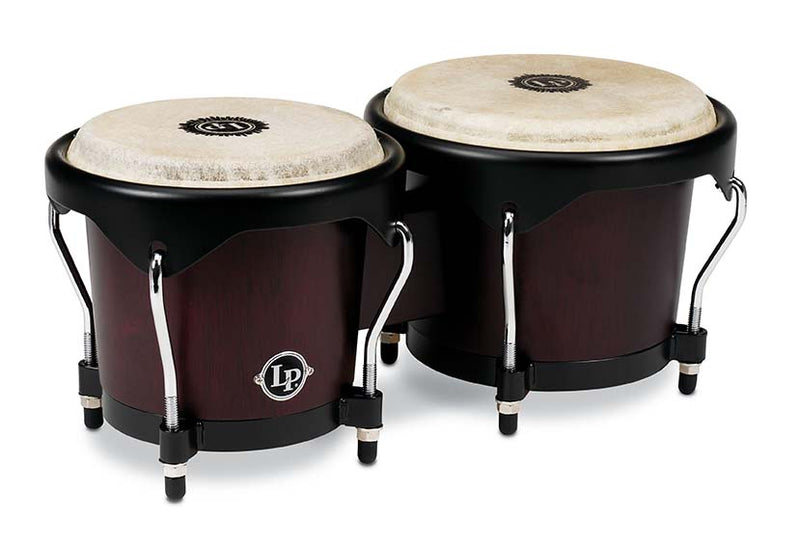 Latin Percussion LP646NY-DW City Series 6-inch and 7-inch Bongo Set - Dark Wood