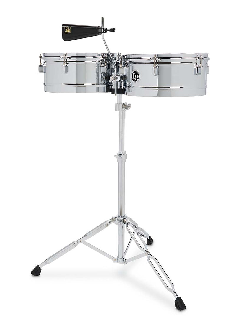 Latin Percussion LPA256 13" and 14" Aspire Timbales - Chrome with Chrome Hardware