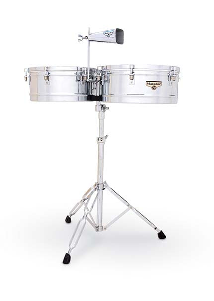 Matador M257 14" and 15" Timbales - Chrome with Chrome Hardware