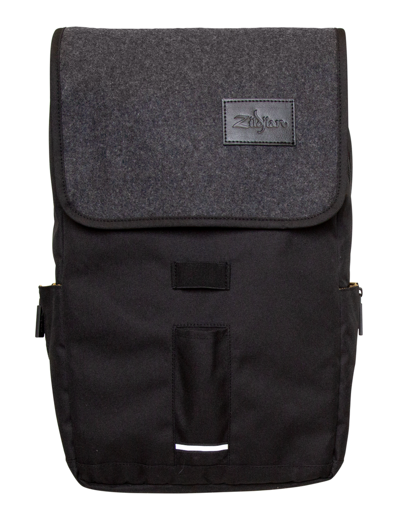 Zildjian Gray Flap Black Laptop Backpack
